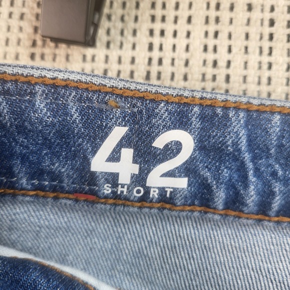 Clockhouse C&A Jeans Womens 42 Short High Rise Loose Straight Side Slit Hem - Picture 5 of 10